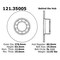 Centric Parts Standard Brake Rotor, 121.35005 121.35005 - alternate 5